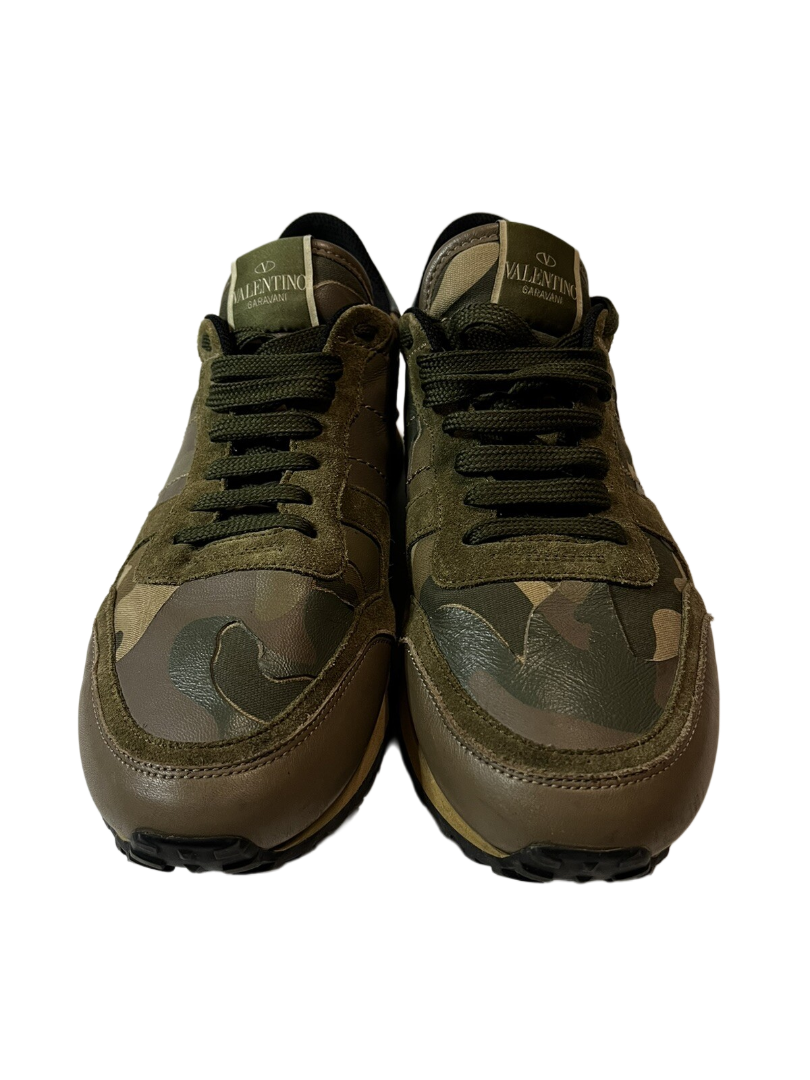 Valentino Rockrunner Camouflage Print green/yellow