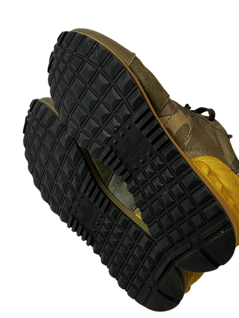 Valentino Rockrunner Camouflage Print green/yellow