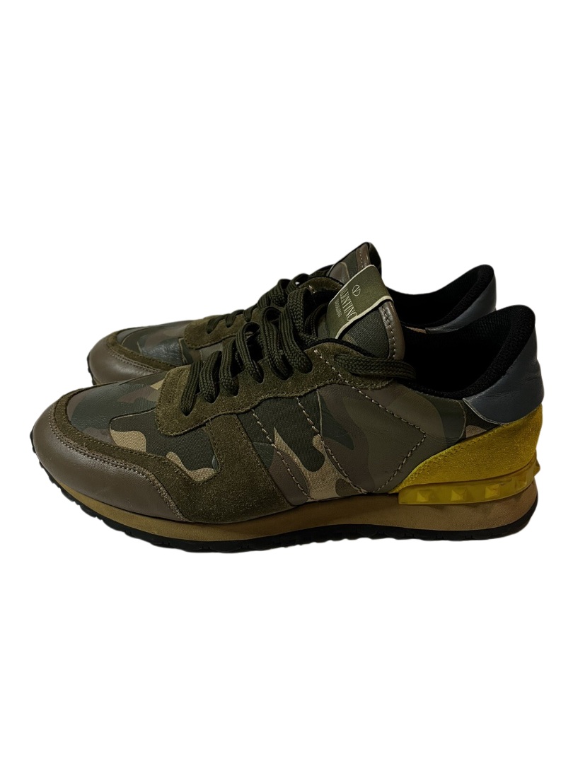 Valentino Rockrunner Camouflage Print green/yellow