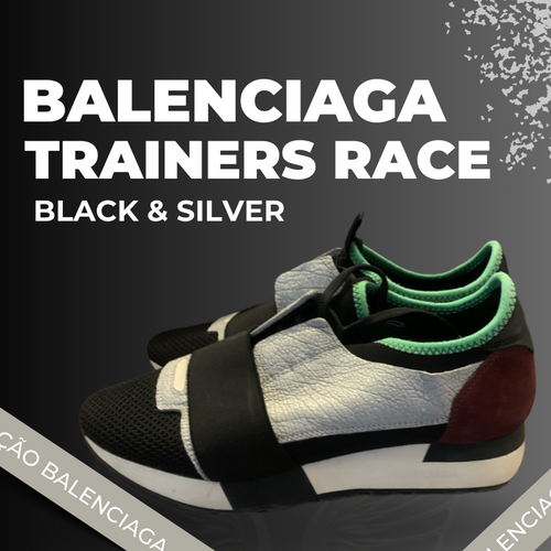 Balenciaga Race Runners Black & Silver