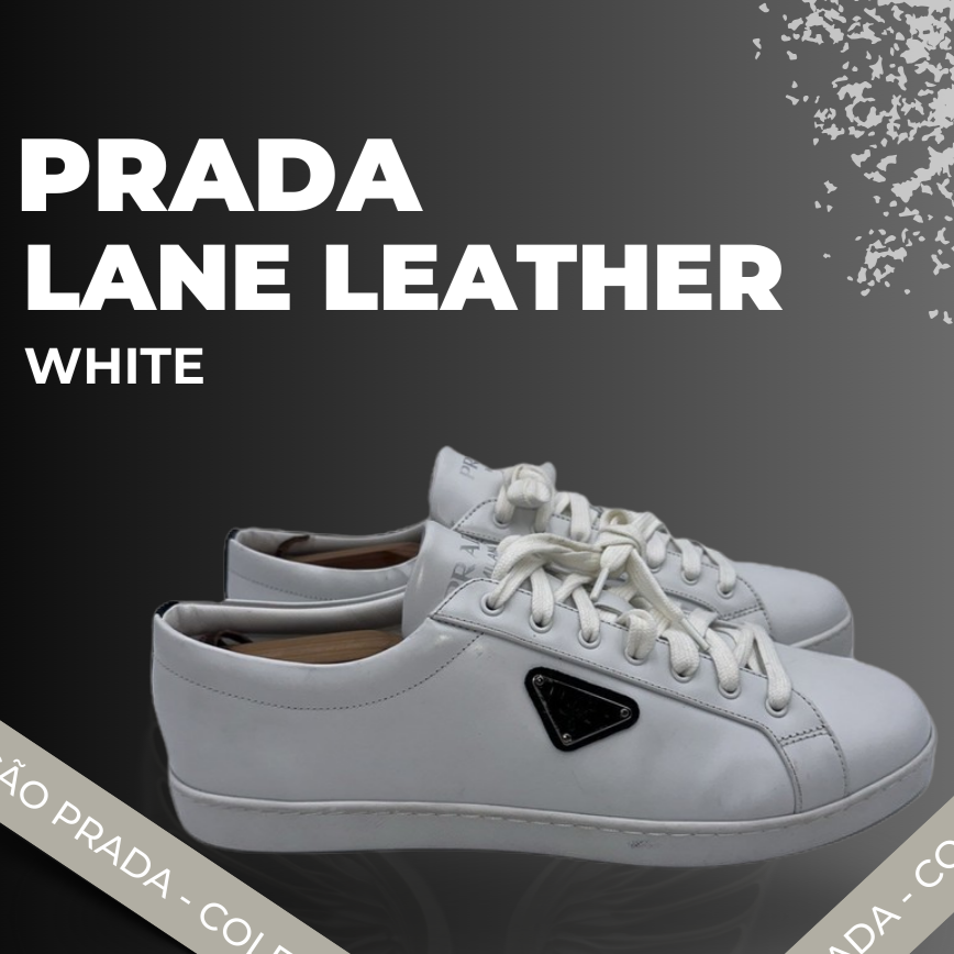Prada Lane Leather White