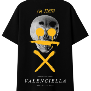 Valenciella Skull Tired Print T-Shirt