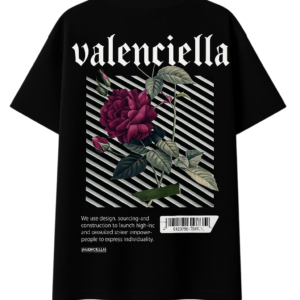 Valenciella Rose Code Print T-Shirt